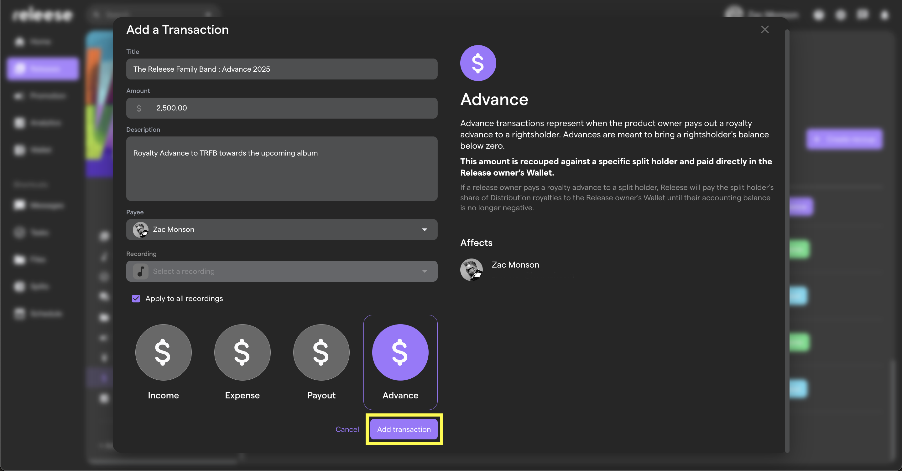RELEESE - RECOUP Add A Transaction.png